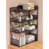 Estante de Almacenamiento de Escritorio, Estantería de Escritorio, Escritorio de Dormitorio, Estante de Almacenamiento para Escritorio de Oficina, Estante Pequeño Multicapa, Estante Organizador por Capas