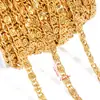 Corrente para Joias DIY Aço Inoxidável 304 Banhada a Ouro Real Corrente Suástica Conserva Cor Moda Vestuário Bagagem Material de Corrente Artesanal