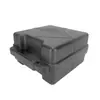 Caja de herramientas de plástico negro caja de embalaje de auriculares maleta de equipo caja de exhibición de productos forro de muestra fabricantes de soporte