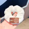 Círculo para el cabello de felpa Círculo intestinal grande Hada Otoño e Invierno Nuevo Ins Dulce Cuerda para el cabello simple para mujer que combina con todo Adorno para la cabeza femenino Cuerda para el cabello