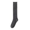 Calcetines de media caña estilo japonés de doble aguja con rayas verticales de pozo, adelgazantes, para pantorrilla, para mujer, estilo preppy, blanco y negro gris, zapatos de piel, calcetines de rizo
