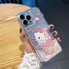 Funda para Bebida Fría de Hello Kitty Adecuada para iPhone 17 Pro Max, Carcasa de 16 Espacios, Apple 15 Plus, Funda para Teléfono 14, 12 Antigolpes