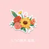 Flores de las Cuatro Estaciones Estilo Ins Creativo Pegatinas Florales para Diario Plantas de Dibujos Animados Flores Frescas Teléfono Móvil Taza de Agua Pegatinas DIY