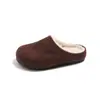 Bonitas zapatillas de algodón de color liso para niños, colección otoño/invierno 2026, zapatillas retro casuales de moda y versátiles estilo Birkenstock para bebés