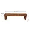 Reposapiés de Madera Maciza Anticorrosión Taburete Escalón para Balcón Exterior Reposapiés Elevador de Altura para Cocina Interior Reposapiés para Oficina