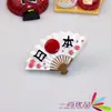 Venta al por mayor de fábrica comestibles japoneses resina estéreo refrigerador imanes 3D linterna Dharma pegatinas creativas para mensajes en stock