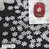 Acessórios de Nail Art Floco de Neve Branco de Natal Peças de Metal Misto Peças de Computador Xiaohongshu Decoração de Unha Usável Adesivos de Unha