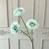 Loja de Flores Rosa Flor de Bolha Simulação Barbie 3 Cabeças Cenário de Check-in Decoração Suave Arranjo de Flores Flores Decorativas Flores Simulação para Casamento