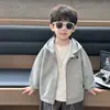 Q241 Ropa de Otoño para Niños Nuevo Estilo Moda Ropa de Bebé Guapo Elegante Niños Pequeños Sudadera con Capucha y Cardigan de Moda