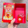 Llavero con forma de serpiente Guochao Xiaofu original de 2025, pequeño regalo, colgante de muñeca, mascota del año de la serpiente, adornos colgantes.