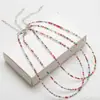 Collar de cuentas de arroz pequeño de venta caliente transfronterizo apilable accesorios de joyería DIY estilo étnico personalizado estilo bohemio cristal