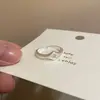 Anillo Abierto de Estrella de Ocho Puntas Mate Cepillado para Mujer, Lujo Ligero, Diseño de Nicho de Alta Gama, Anillo para Dedo Índice, Exquisito Juego de Anillos