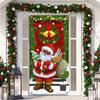Cubierta de Puerta Bandera de Navidad Nueva Transfronteriza Colgante de Puerta Personalizado Banner Decoración de Atmósfera Festiva Cortina de Puerta Cubierta de Puerta Personalización