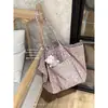 Bolsa de Lona Nueva de Otoño Temprano 2025, Diseño de Nicho, Gran Capacidad, Estampado de Leopardo Rosa, Relajada y Perezosa, de un Hombro, para Axila, para Mujer