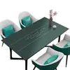 Toalha de Mesa de Couro Simples Moderna Impermeável e à Prova de Óleo Descartável Retangular para Mesa de Jantar Tapete de Mesa de Couro PVC Toalha de Mesa para Mesa de Café