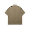 Marca de Moda Estilo Americano Masculino Beijie Verão 2025 Nova Camisa Polo Bordada com Bolso Camiseta Masculina Solta de Renda de Manga Curta