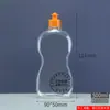 Botella Limpiador de Pisos de 500 ml Fabricante Venta al por Mayor Directa Botella de Líquido para Lavar Platos de Mascotas Botella Plástica Plana