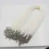 Collar de Cuerda Encerada Coreana de 1.5mm y 45cm Cadena de Extensión con Cierre de Langosta Cuerda Accesorios Hechos a Mano para DIY Venta Caliente Transfronteriza