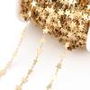 1 m Cadena de Estrellas Cadena para el Cuello Cadena Base Cadena de Cobre Collar Pulsera Joyería DIY Accesorios de Joyería Y46