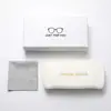 Set de Estuches para Gafas Especialmente Diseñado para Dropshipping, Incluye Bolsa Beige con Logo de Nube, Estuche de Cuero Negro para Gafas de Sol y Paño para Lentes al por Mayor