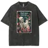 2025 Nuevo Modelo Comercio Exterior Marca Independiente Holgada y Cómoda Retro Y2K Anime Unisex Camiseta Lavada Adulto Camiseta Corta