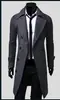 Explosiones de comercio exterior abrigo de lana para hombre de doble botonadura extendido simple lujo M-XXXL suministro a largo plazo