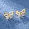 2021 Nuevo Estilo Pendientes Elegantes de Lazo y Diamantes para Dama de Venta Caliente Pendientes Colgantes Elegantes de Celebridad de Internet de Corea del Sur Pendientes
