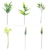 Suministro Transfronterizo de Plantas Artificiales, Hojas de Sauce Simuladas, Hojas de Eucalipto Falsas, Hojas de Sauce Decorativas, Hojas de Helecho de Tallo Único, Plantas Verdes Falsas