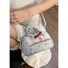 Bolsa de Mão com Laço de Bolinhas Doce de Nicho Feminina 2025 Nova Moda Bolsa Almofada Versátil Ombro Transversal