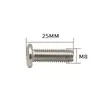 Fábrica fuente hierro galvanizado perno de cabeza plana herrajes para muebles accesorios conector cabeza grande plana cabeza hexagonal tornillo