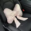 2026 Nuevo Modelo Reposacabezas y Soporte Lumbar para Coche, Nueva Almohada Decorativa Creativa para Coche Estilo Chino con Lazo y Cinta, Cojín para Coche