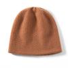 Gorro de cachemira 100% para mujer, de otoño e invierno, tejido, cálido y resistente al frío.
