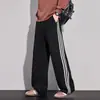 Ropa de Hombre Shanggu 2026 Primavera Nuevo Pantalón Casual de Moda para Hombre Moda Suelto de Punto con Tres Rayas Pierna Recta Cintura Elástica