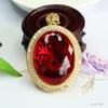 Collar de Cristal Colgante Paloma Rojo Sangre Rubí Sintético Recomendado en Xiaohongshu Ai Yu S4092612