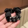 Elástico de Cabelo de Alta Qualidade Estilo Coreano para Mulheres, Acessório de Cabelo Elástico e Durável, Elástico de Cabelo com Cristal para Rabo de Cavalo