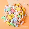 Figuritas de Animales de Resina de Dibujos Animados Lindos Accesorios DIY Juguetes de Comida en Miniatura Bolsas Sorpresa Estilos Mixtos