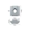Accesorios para Perfiles de Aluminio Tuerca Deslizante Ranura en T Escalonada Estándar Nacional Estándar Europeo 20/30/40/45 Acero al Carbono Galvanizado