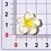 Acessórios de resina transparentes em degradê de flor de cinco pétalas para DIY em capas de celular com cola de creme, presilhas de cabelo, copos de água e enfeites de sapato