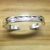 Nuevo 2023 Plata 999 Seis Caracteres Palabras Verdaderas Sutra del Corazón Pulsera de Plata Budista Retro Abierta Grabado para Pareja Hombres y Mujeres