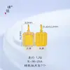 Accesorios DIY Estilo Puzosifeng Chapados en Oro con Diamantes Colgante Cuadrado de la Fortuna Cadena para Clavícula Versátil de Moda para Mujeres