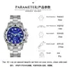 Reloj Popular Transfronterizo para Hombre con Esfera Grande, Números Romanos, Totalmente Automático, Vidrio de Alta Gama para Negocios, Reloj de Cuarzo