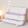 Almohada cervical para ayudar a dormir a niños para dormitorio de estudiante, algodón puro, juego de dos, núcleo de almohada bajo, pieza única, para edades de 6 a 10 años