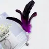 Caña de juguete para gatos con pluma y cascabel, cabeza de repuesto, juguete de peluche para mascotas, gadget para entretener gatos, juguete para mascotas que alivia el aburrimiento