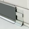 Zócalo de aleación de aluminio ultraestrecho, zócalo con clip, zócalo de aluminio metálico, tira de protección de esquinas