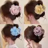 Pinza para el Cabello de Flor de Rosa Nube Súper Hada para Mujer, Nuevo Estilo de Alta Gama 2026, Pasador para la Parte Posterior de la Cabeza, Pinza para Moño, Pinza de Tiburón