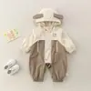 Cortavientos de Primavera para Bebé Niño Lindo y Adorable Ropa de Exterior Mono para Bebé Ropa de Una Pieza Abrigo de Primavera y Otoño