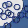 Variedad de metal de color opcional pintura abierta cierre de langosta anillo llavero colgante hecho a mano accesorios de joyería DIY