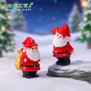 Micro Paisaje Lindo Regalo Muñeco de Papá Noel Linda Decoración DIY Paisajismo Nieve Accesorios para Colgar Pequeños Adornos