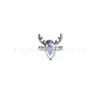 Pendientes de Titanio de Moda F136 Aleación de Titanio Cuerno Stud Zirconia Incrustada G23 Titanio Stud para Labio Stud para Hélice de Oreja Joyería para Piercing Corporal
