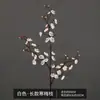 Flor de ciruelo única flor de ciruelo de cera rojo falso flor de ciruelo artificial flor de seda flor artificial flor de cerezo ramas secas decoración de árbol grande flor de ciruelo